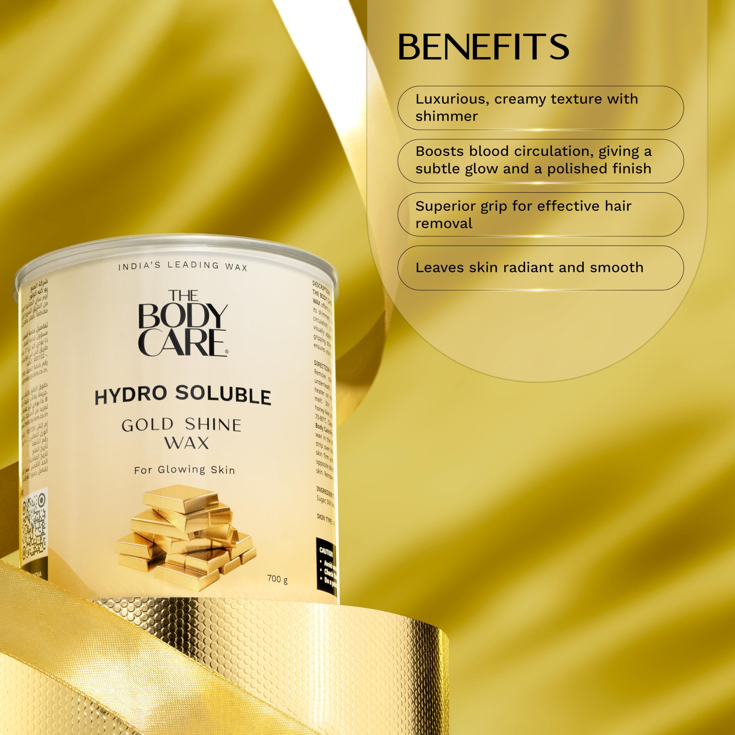 BODYCARE The Body Care Chocolate Wax - 600g & Gold Shine Wax - 700g | Combo Pack | Rich and Radiant Hair Removal