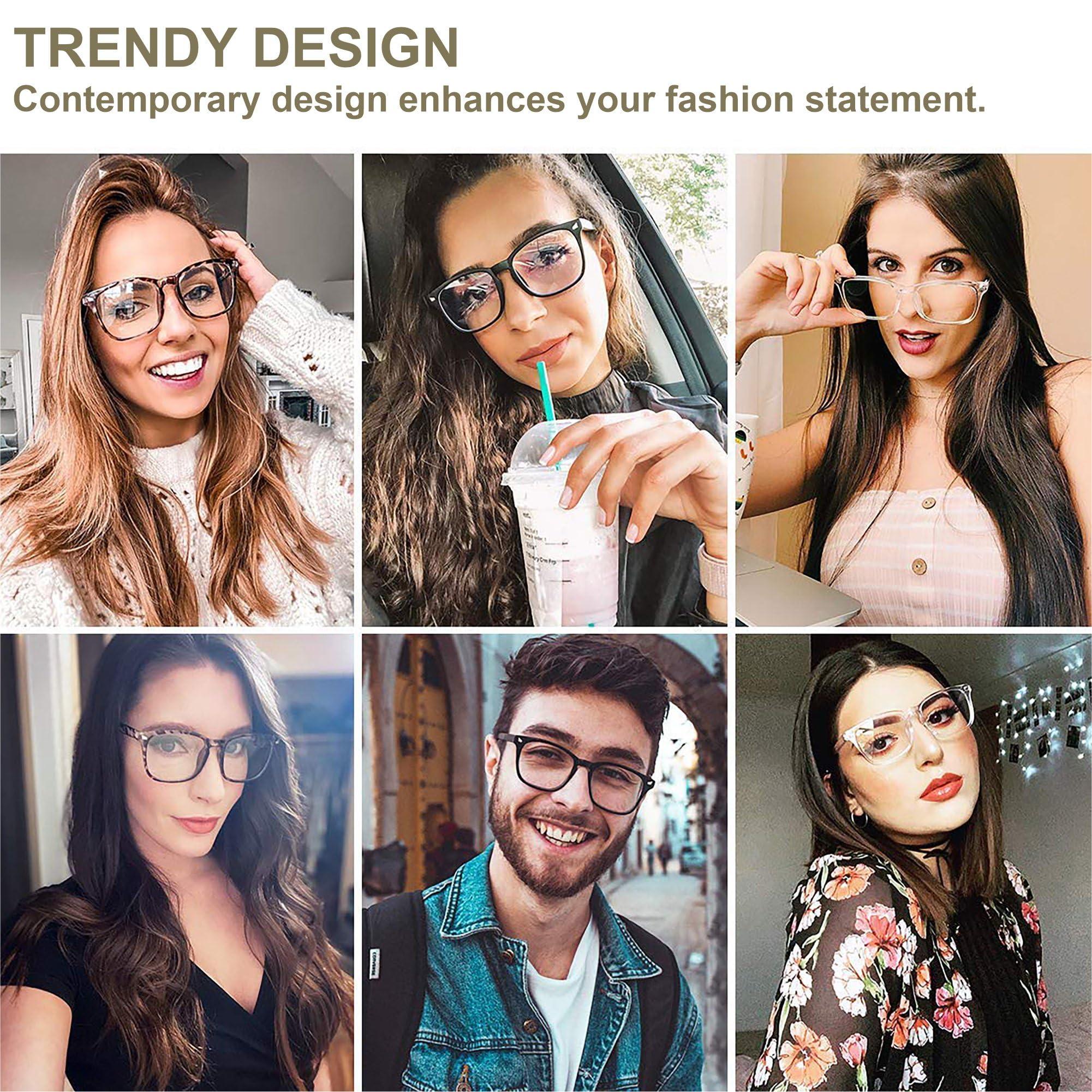 CHEERS DEVICES CHEERS DEVICES Blue Light Glasses For Woman Men, Computer Reading/Gaming/Tv/Phones, Anti-Glare Eye Protection And Uv400 Ray Eyeglasses(Leopard)