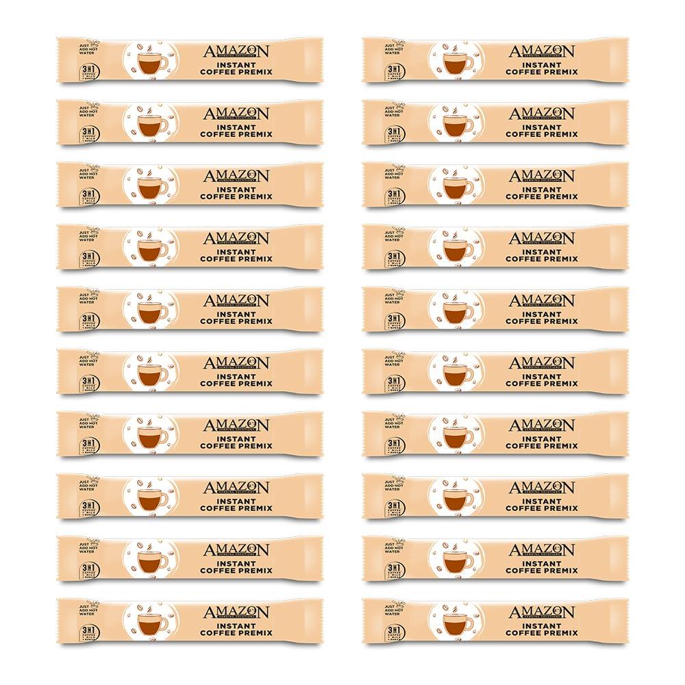 AMAZON Amazon 3 in 1 Instant Coffee Latte Premix 20 Sachets Each 20g Pack of 1