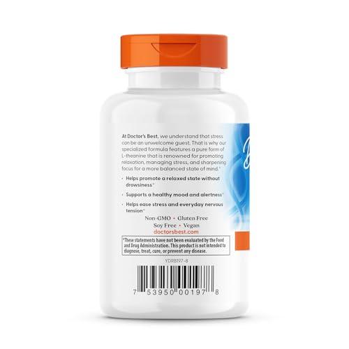 Doctor\'s BEST Doctor\'s Best, Suntheanine L-Theanine, 150 mg, 90 Veggie Caps