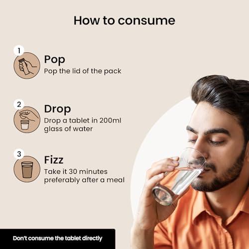 Zingavita Zingavita Himalayan Shilajit Original (750mg) Effervescent Tablets, With Ashwagandha, Gokshura & Safed Musli for Strength, Performance & Muscle recovery, Cardamom Flavour | Ayush Approved | Pack of 1