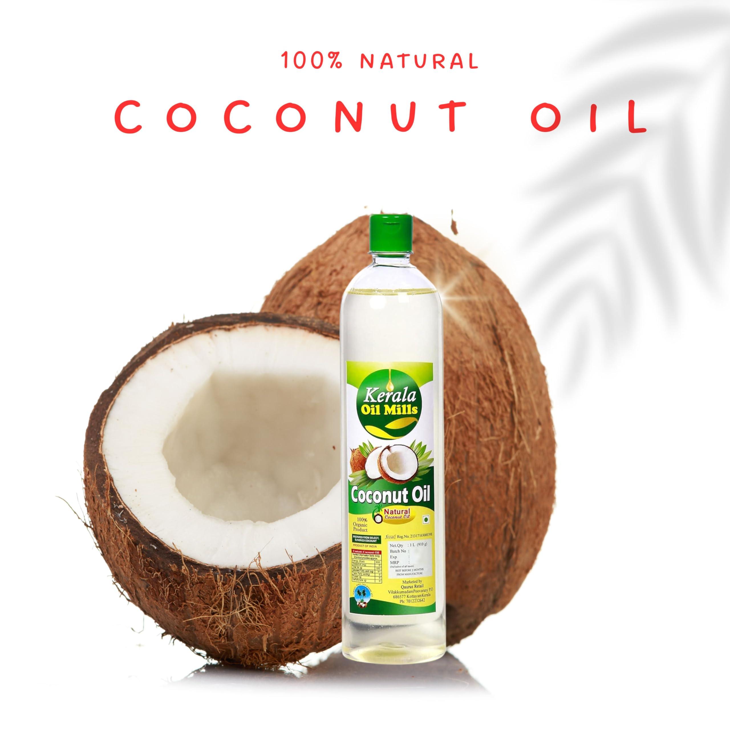 Kerala Oil Mills Kerala Oil Mills Coconut Oil [Cooking & Hair Oil] 100% Natural 1000 ml
