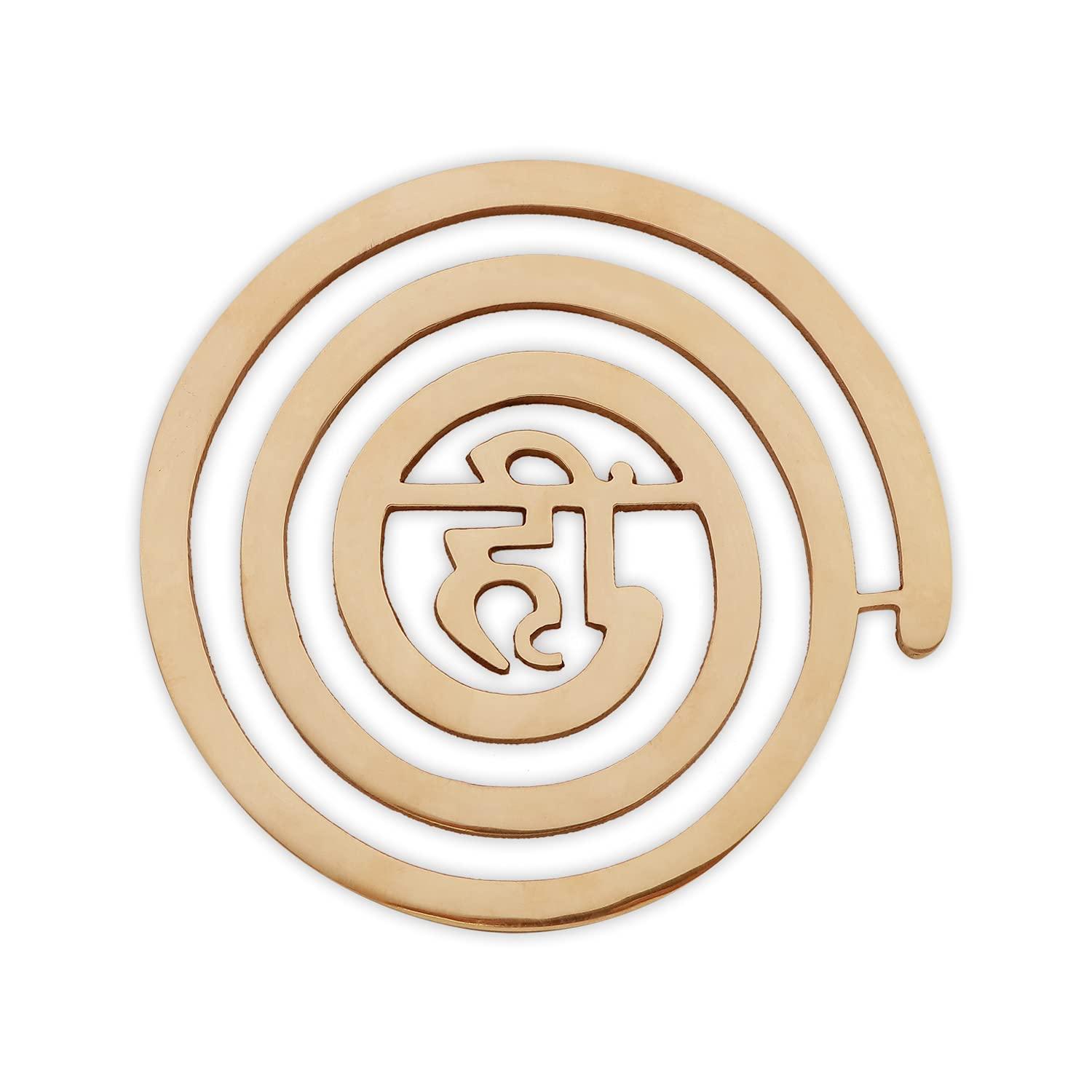 TREEMAISON TREEMAISON Vastu Helix Brass (Hii) | Helix Earth (North-West) | Main Door Entrance & Toilet Dosh Correction | Vastu Dosh Nivaran Remedies (4-inch) | Pack of 3