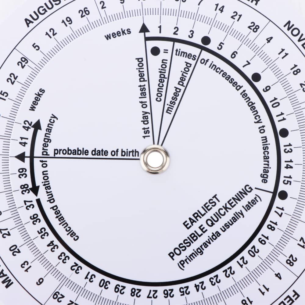 DQITJ 2 Pcs Pregnancy Wheel, Pregnant Due Date Calculator