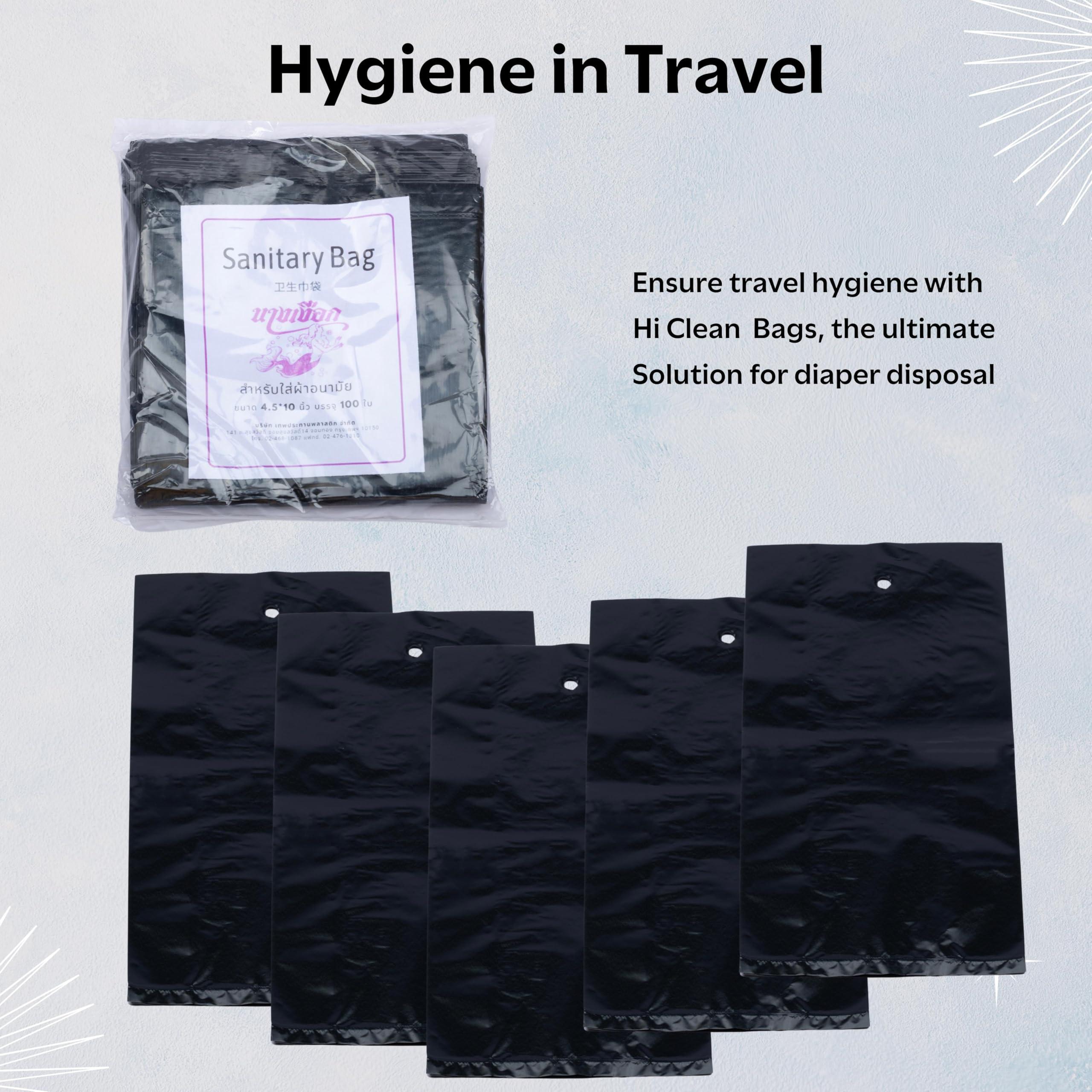 MISTYCDEP MISTYCDEP Sanitary Disposal Bags | 100 Bags | Pad Disposable Bags for Discreet Disposal of Tampons, Condoms, Sanitary Pads, Panty Liner & Personal Hygiene Waste