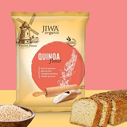 JIWA healthy by nature JIWA healthy by nature Organic Pearl Barley, 1 kg, Certified Organic & Organic Quinoa Flour, 900 g (Certified Organic & Gluten Free)
