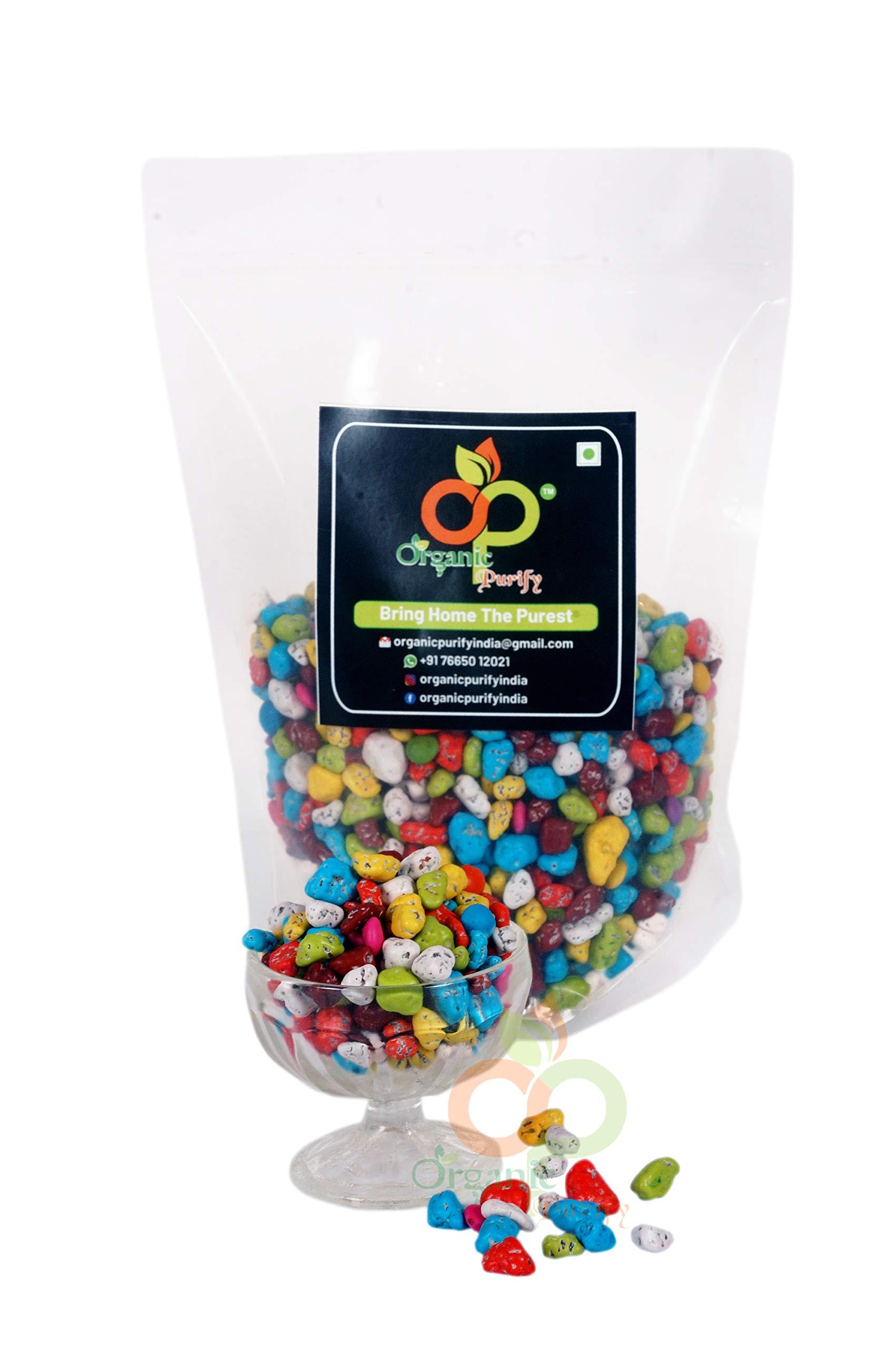 ORGANIC PURIFY Organic Purify Rock Candy - Stone Candy | Milk Stone Chocolate | Rock Shape Chocolate (Choco Rocks) 400GM