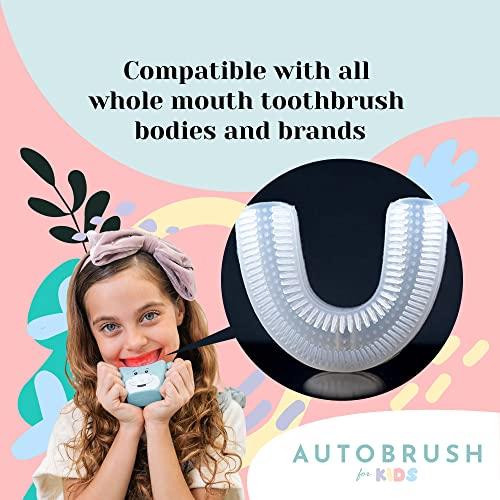 autobrush AutoBrush Spare Brush Head Replacement - Adult and Kid Sizes (Ages 3-4, Kids)
