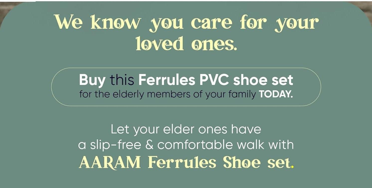 AARAM Aaram Walking Stick Rubber Shoes Ferrules 2 Pcs For 19mm or 3/4inch Pipe Improves Grip, Stability, And Durability of Walking Sticks