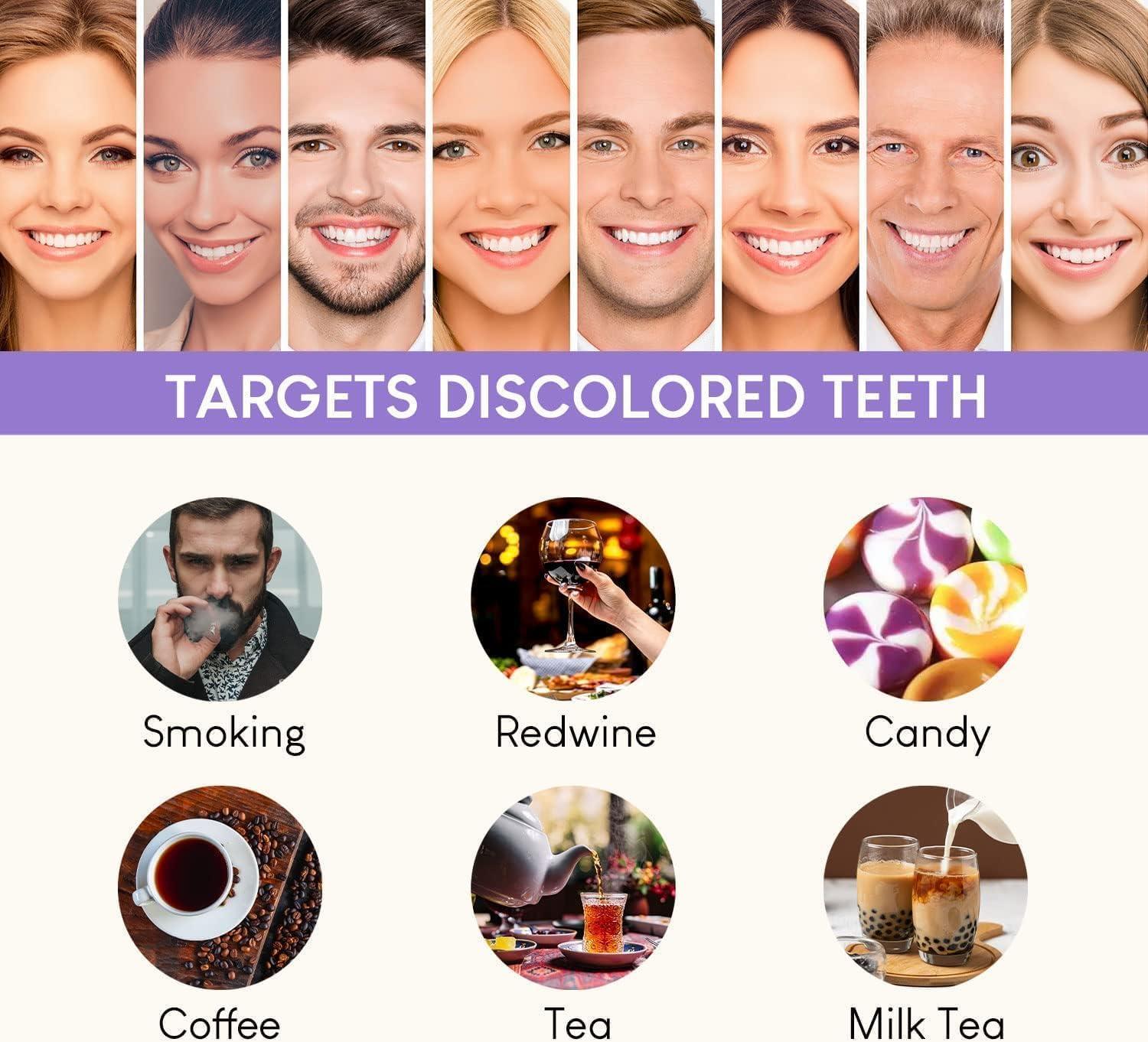 P S ASSOCIATES P S ASSOCIATES Purple Toothpaste for Teeth Whitening, Purple Toothpaste, Colour Corrector, Teeth Whitening Brightening, Purple Whitening Toothpaste - Enamel-Friendly Formula for a Dazzling Smile (30ML)