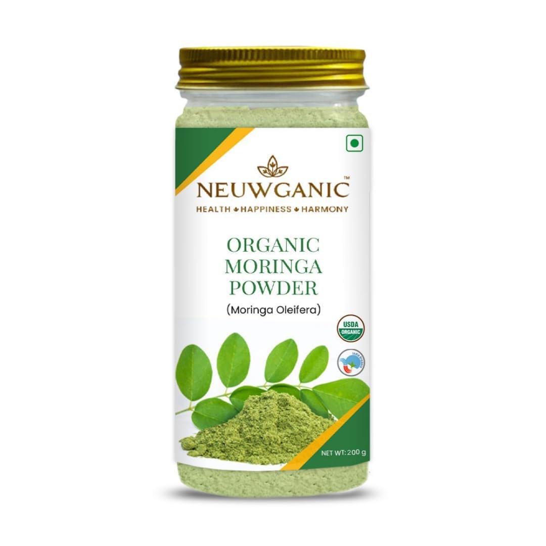 Neuwganic Neuwganic - Organic Moringa Powder 200 Gm Use for Digestion, Energy + Organic Giloy Powder 200 Gm Improves Liver & Kidney Functioning + Organic Shatavari Powder 200 Gm Use for Women Overall Health