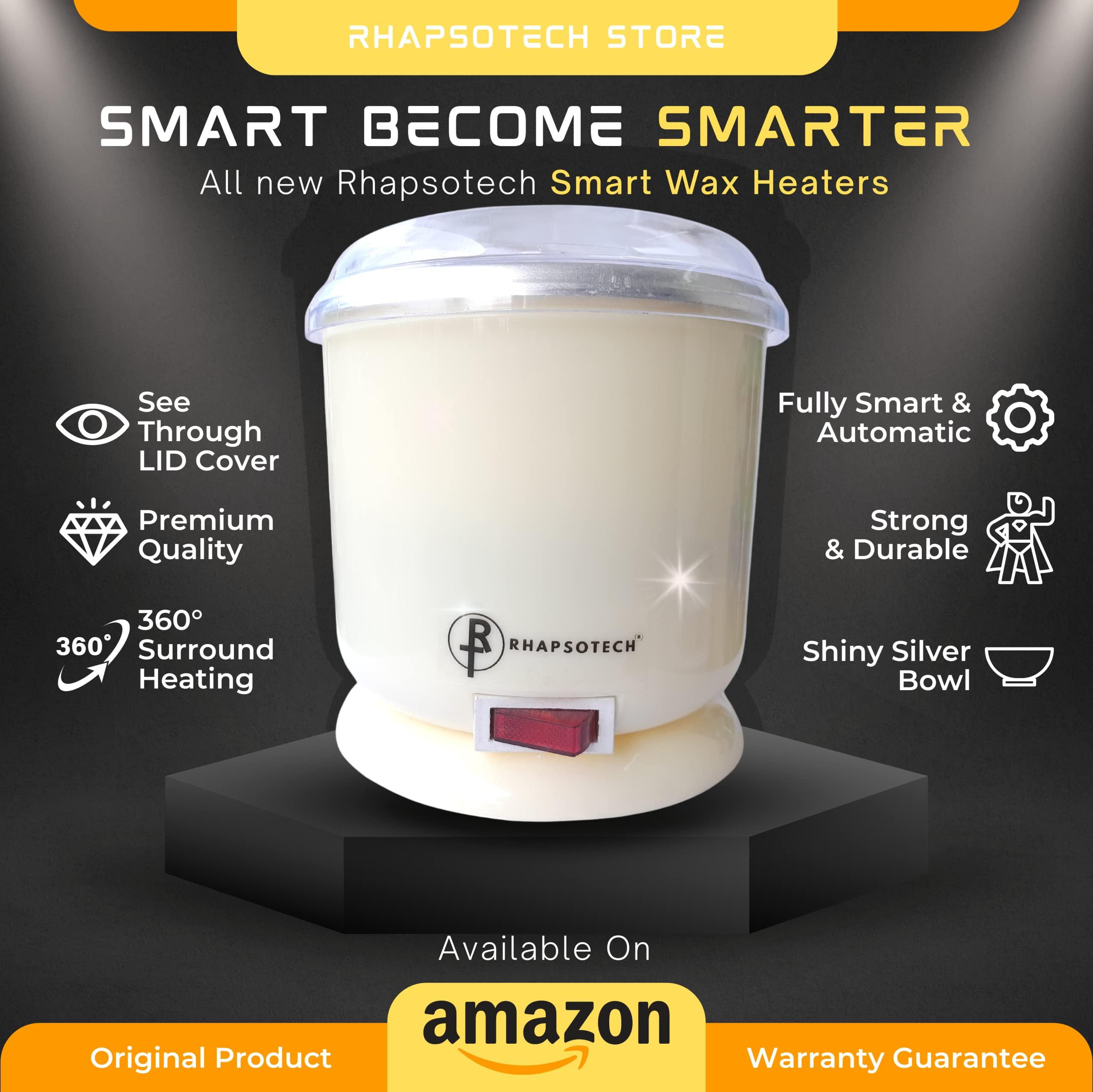 RHAPSOTECH Rhapsotech Wax Heater for Waxing | Wax Machine for Waxing with Auto Cut-Off Feature | Wax Heater for Waxing for Women | Automatic Wax Heater | (Cream)