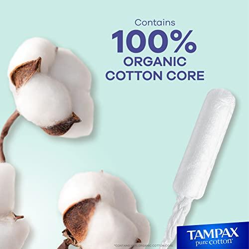 Tampax TAMPAX Pure 100% Organic Cotton Core Super Absorbency Tampons - 24 ct