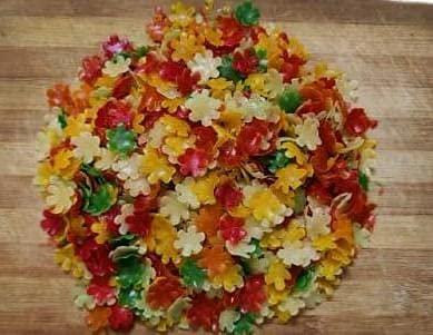 SR Foods SR Foods Ready To Fry Mixed Colour Flower Crackers Fryums With Chat Masala | Mixed Colour Pattasu Vathal | Papad | Vadiyalu (250g (Pack Of 3))