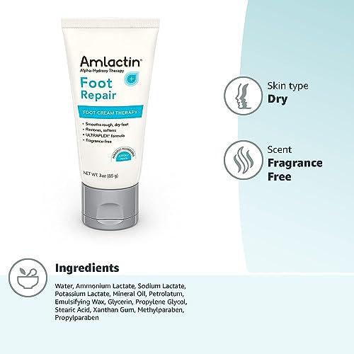 Generic AmLactin Foot Repair Foot Cream Therapy, Foot Cream for Dry Cracked Heels - 3 Oz Tube