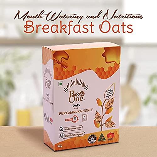 Be the One Be the One Australian Imported Quick Oats with Pure Manuka Honey | Mouth-Watering and Nutritious Breakfast Oats Porridge | Easy to Cook | 100% Natural Wholegrain