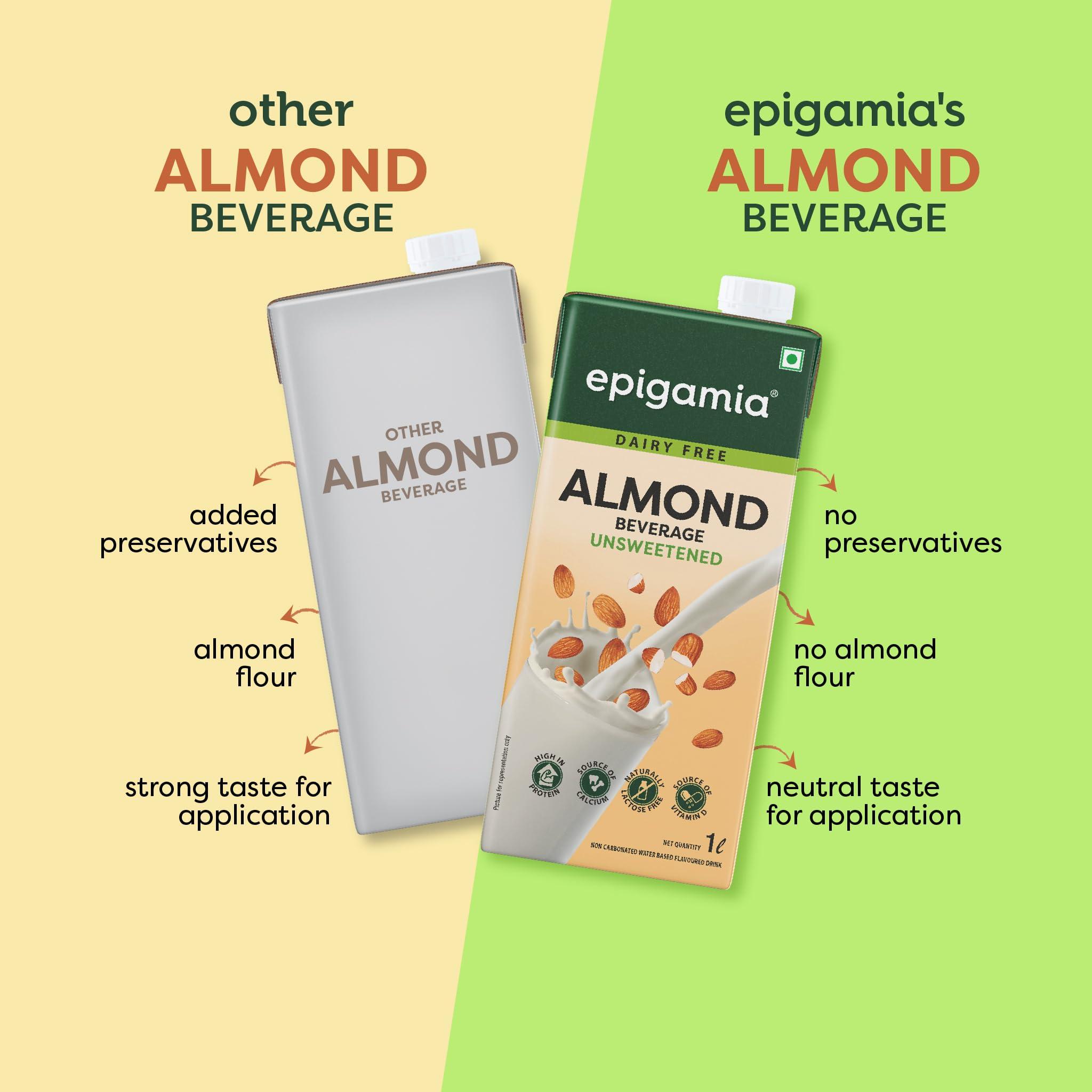 epigamia Epigamia Unsweetened Almond Milk - Pack of 2