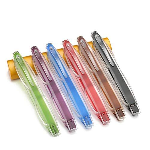 AEC AEC ID 180 Library 1 Rotating Tube Pen Clip Folding Reading Glasses (+1.75, Brown)