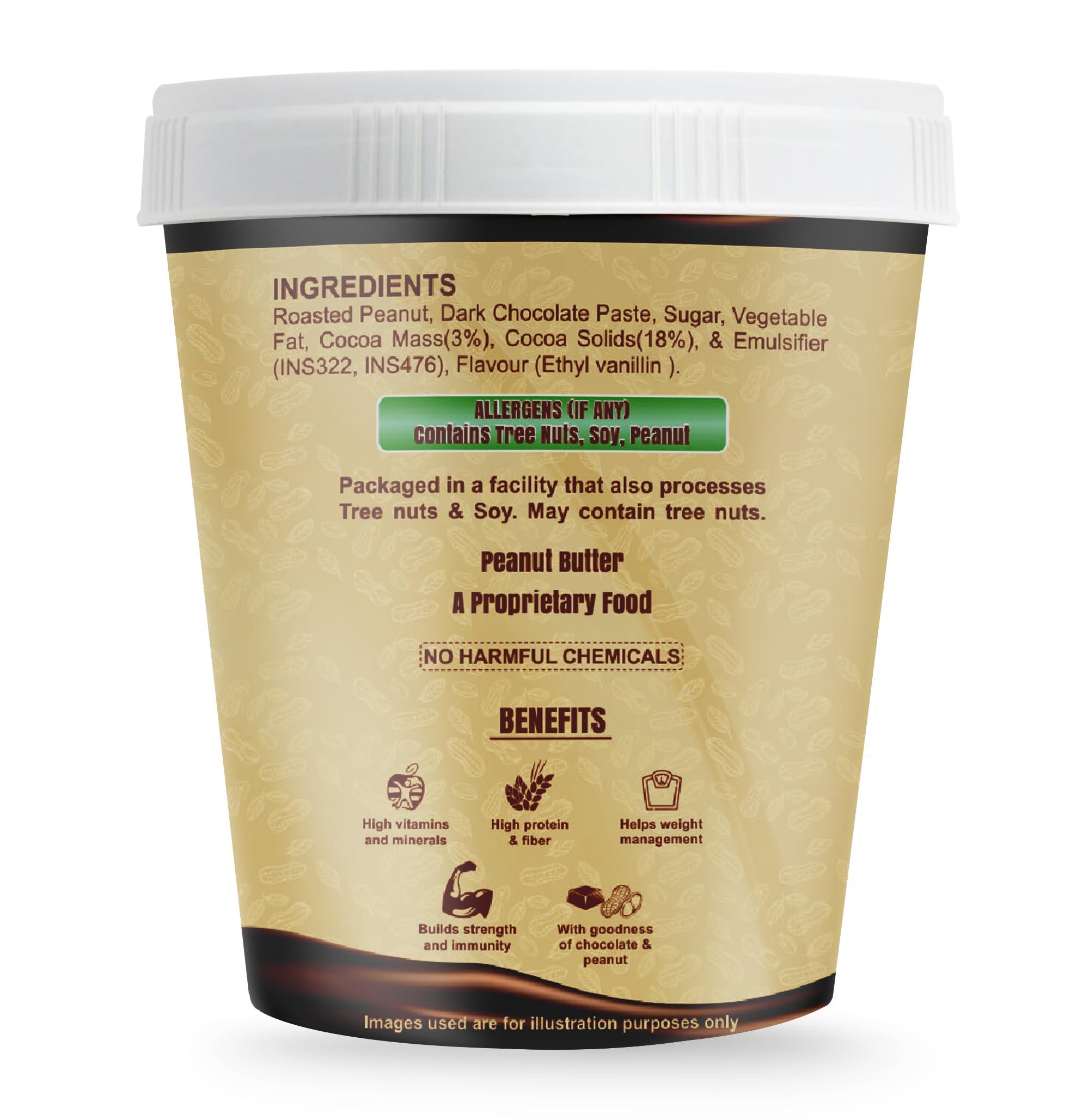 NUTLEAF Nutleaf Dark Chocolate Creamy Peanut Butter 1 Kg
