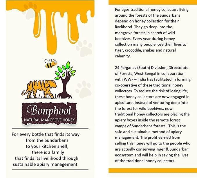BONPHOOL BONPHOOL Natural Mangrove Honey, 490 Grams x 2 bottles (980 gm)