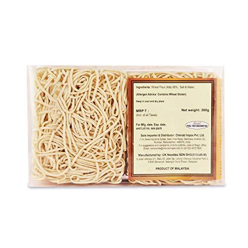 Meishi Meishi Ban Mien Handcut Hakka Fine-Size Noodles, 300g | Pack Of 2 | Refined Wheat Flour Noodles | Air-Dried Hakka Noodles