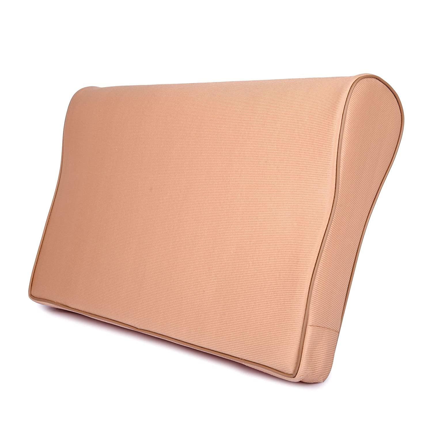 NS ENTERPRISES BORNIVA Cervical Pillow Spondylosis Neck & Back Pain Support for Senior Citizen Men Women Cervical Pillow Beige