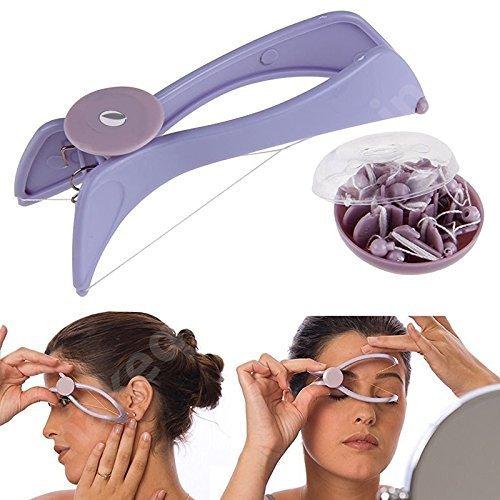 SLIQUE Slique Mezon Eyebrow Face and Body Hair Threading and Removal System (Purple)