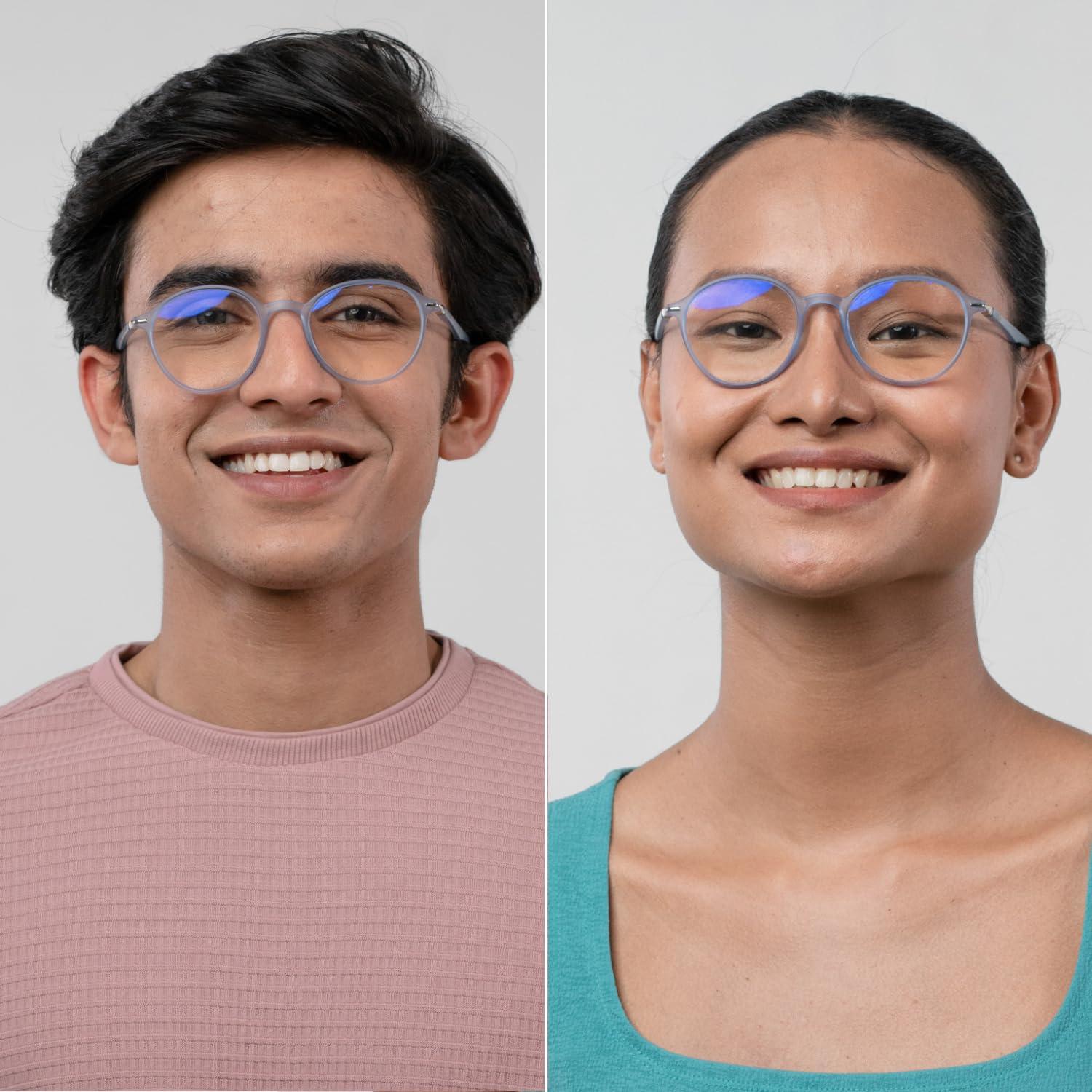 ENRICO ENRICO Bluno Computer Blue Light Blocking Glasses Combo (Pack of 3) | Anti Glare Blue Light Filter Glasses for Eye Protection from Laptop/Mobile Screen | Zero Power Reading Glasses for Men & Women