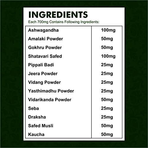 PLEASURE HUNT PLEASURE HUNT Saif Pro Energic 52 Herbal Weight Gainer Capsule For Fast Weight & Muscle Gain, Daily Muscle Building, Supplement For Muscle Growth, Stamina & Strength, For Men & Women - 60 Cap