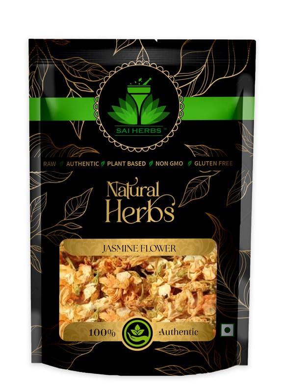 SAI HERBS SAI HERBS Jasmine Flower Powder (Dried) - Chameli Phool Powder - Jasminum Grandiflorum Powder - Pure & Natural (1 KG)