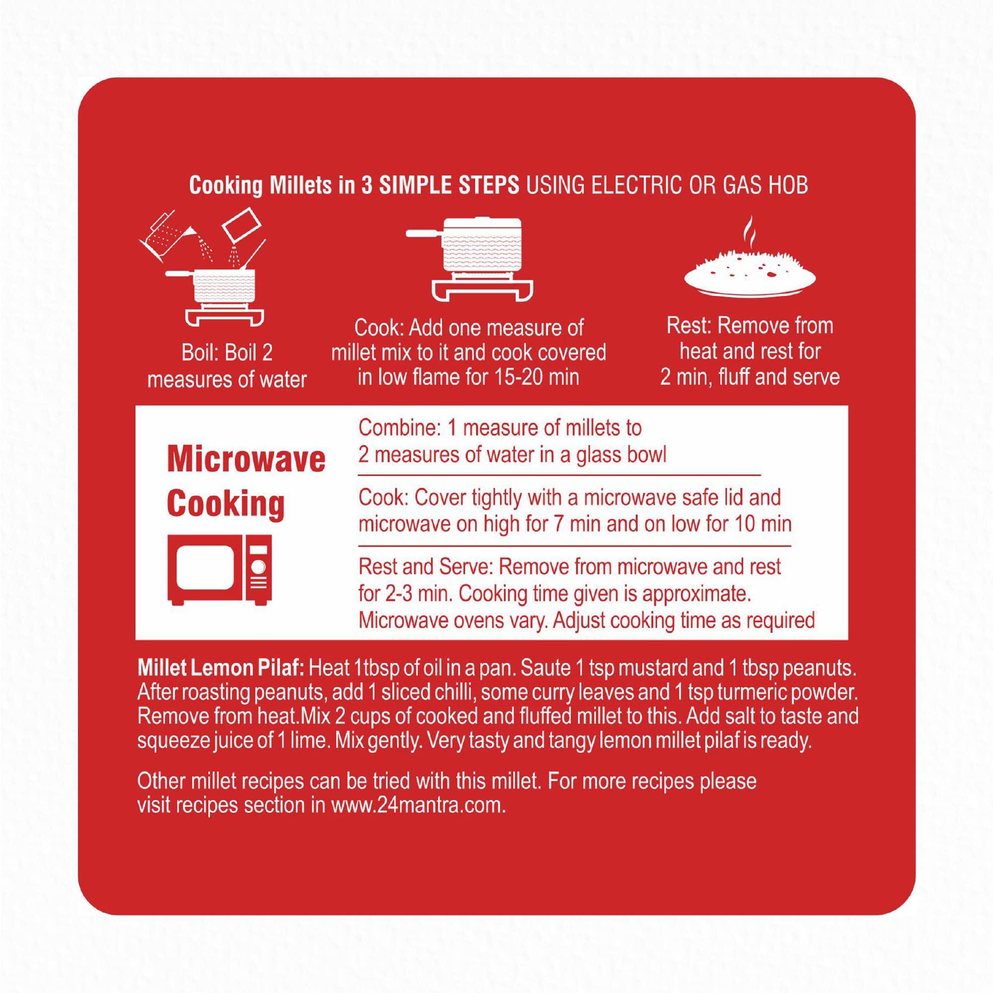 24 Mantra Organic 24 Mantra Organic Unpolished Foxtail Millet, LOW G.I Kangni, Naturally Gluten Free