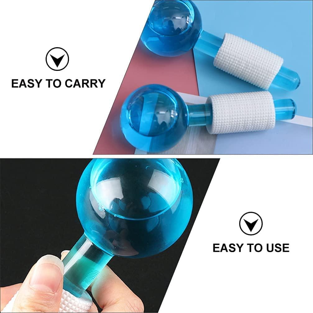 VIKIZAN VIKIZAN ice ball for face massager ice globe ice roller for freezer ice cooling facial globes massager beauty globes for face cooling eye roller ball || 2 Pcs
