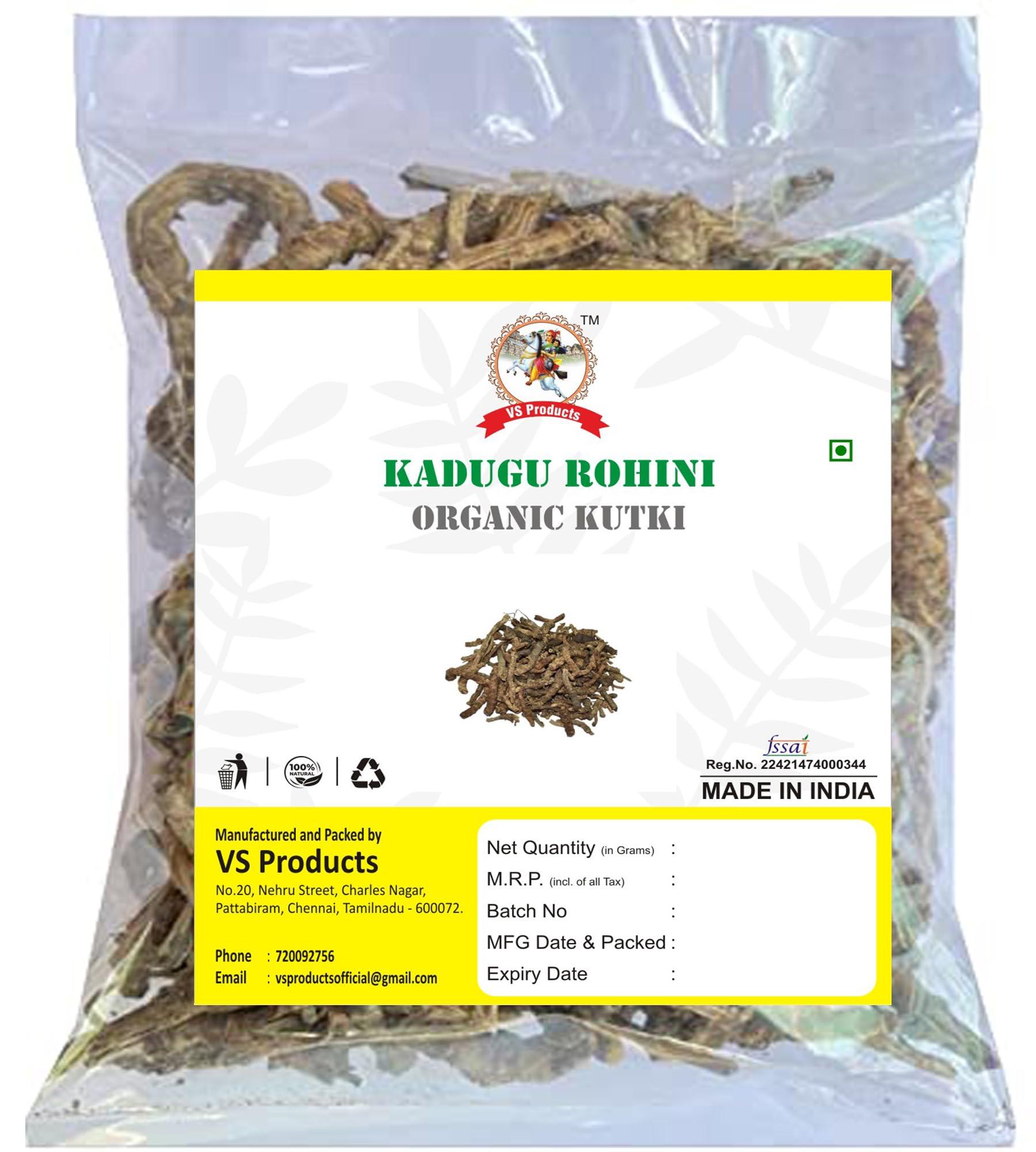 VS Products VS Products Kadugu Rohini, 650g| Kutki Root | Katuka Rohini | Picrorhiza Kurroa | Kuru | Katuka Helpful in combating digestive problems, 650gm