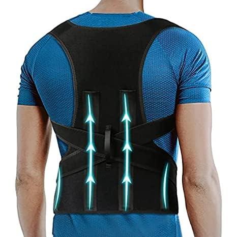 WESTONWINGS WESTONWINGS Neoprene Blend Posture Corrector For Men & Women-Back Support Belt For Back Pain Relief-Shoulder Support Belt-Body & Back Clavicle Corrector Belt-Back Straight Belt,Free Size