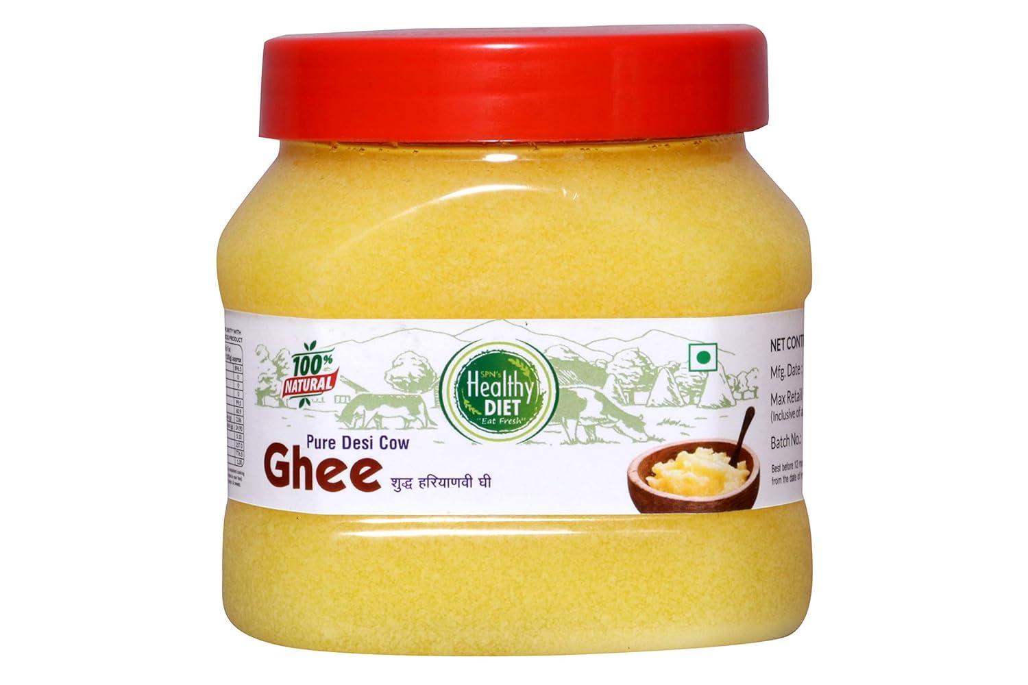 Healthy Diet Healthy Diet Pure & Natural Cow Ghee | Pure Haryanvi I Direct From Village,\"Healthy Diet For Healthy Life\" - 400 Ml