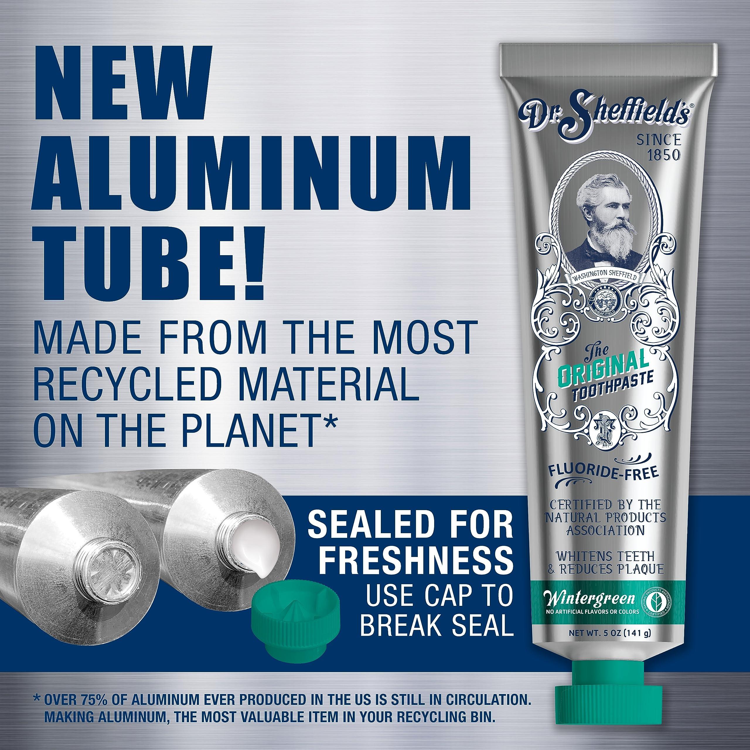 Dr. Sheffield\'s Dr. Sheffields Certified Natural Toothpaste - WINTERGREEN - 5 OZ (2 PACK)