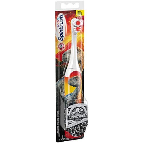 Spinbrush Jurassic World Kids Spinbrush Electric Battery Toothbrush, Soft, 1 ct