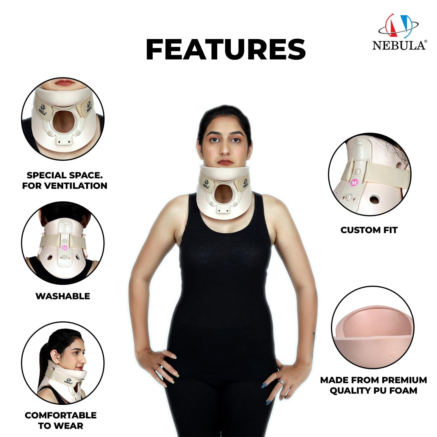 NEBULA NEBULA Neck Support Cervical Collar (Philadelphia) - For Cervical Spine Immobilization & Pain Relief - Small