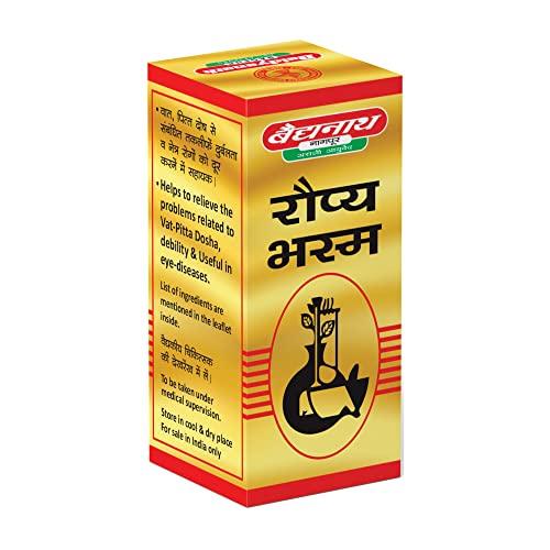Baidyanath Baidyanath Roupya Bhasma - 2.5 gm | Ayurvedic Supplements for Vat-Pitta Dosha| Eye Health Support