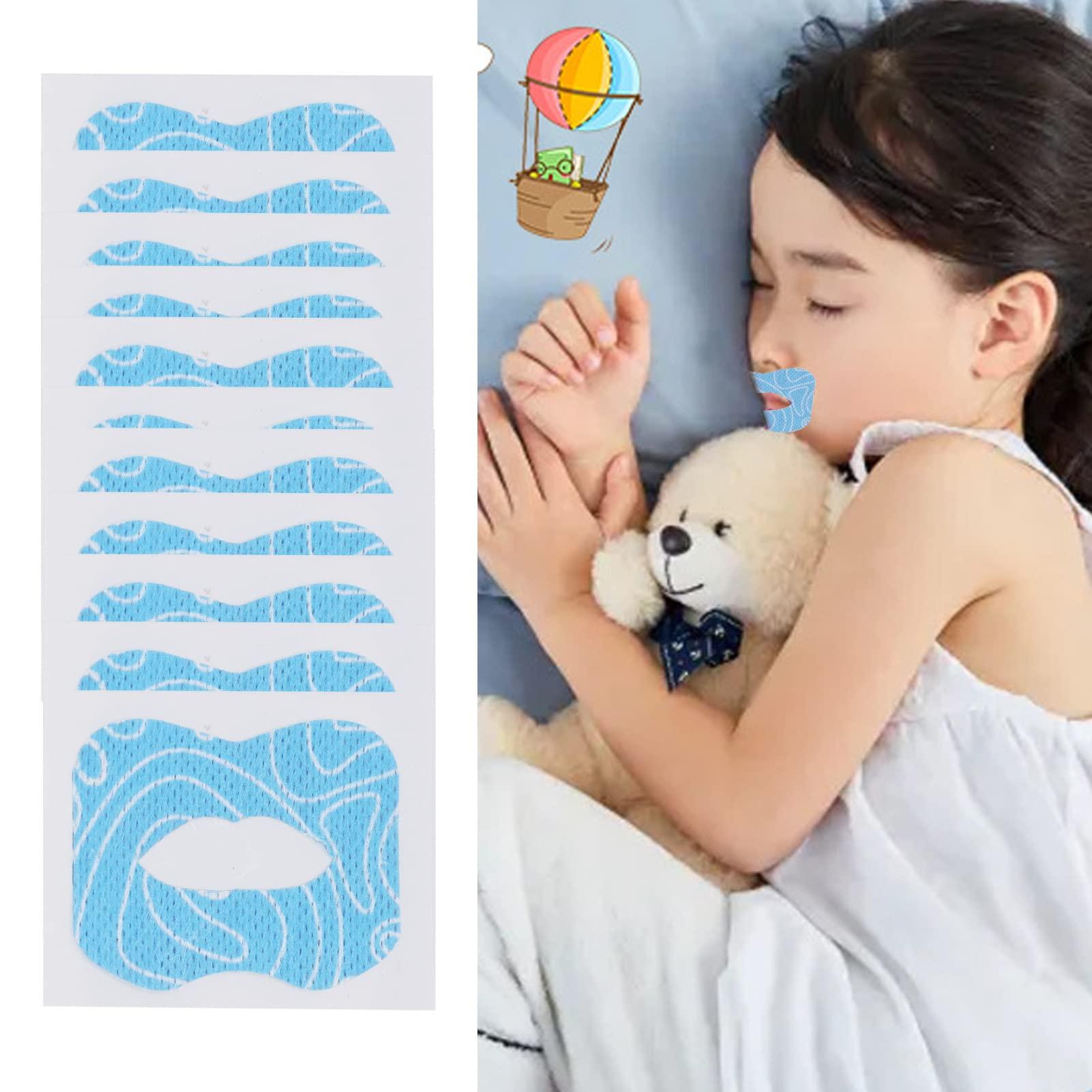 Folanda Kids Sleep Strips 30Pcs, Gentle Mouth Tape for Better Nose Breathing, Stretchable Nighttime Mouth Sleep Aid, Reducing Mouth Breathing, Improved Nighttime Sleeping and Instant Snoring Relief