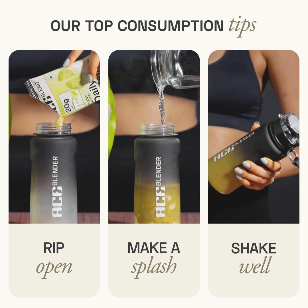 Ace Blend Ace Blend DAILY 20G Vegan Plant Protein Powder | 4 Servings | Raw Chocolate | 4 Vital Greens, 4 Antioxidants, 3 Probiotics | Blended for All Men & Women | 100% Gut Friendly