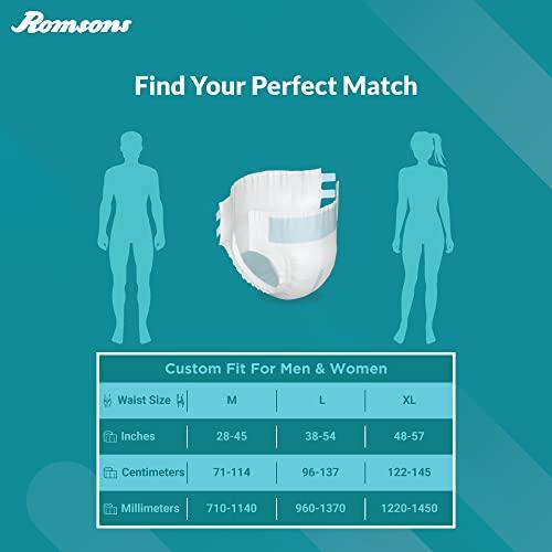 DIGNITY Dignity Premium Adult Diapers, Tape Style - 60 Count (Large) with Extra Absorbent Core, Wetness Indicator, Waist Size 38\" - 54\", 10 Pcs/Pack (Pack of 6)