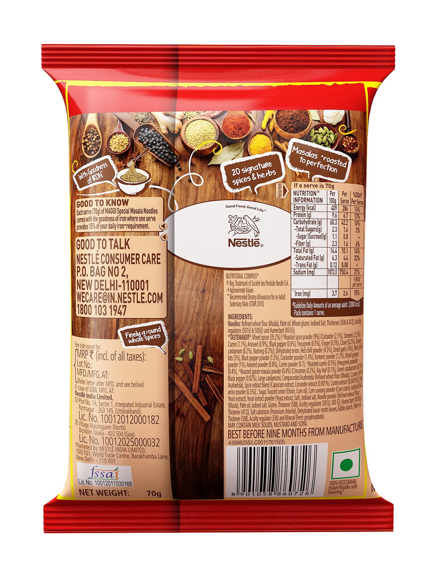 Maggi Maggi Special Masala Noodles, 70g