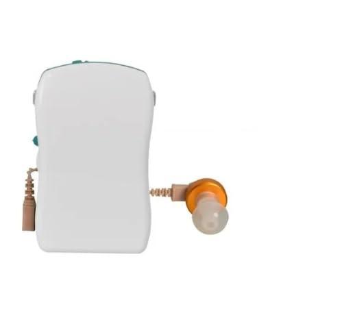 Axon,India Hearing aid Axon F16P Ear Machine Suitable for Single & Both Ear Listening with V-Cord Pocket Pocket Model Hearing Machine with 7 Step Volume Setup for Deaf Profound Hearing Loss Person with LED Ear Wax Remover