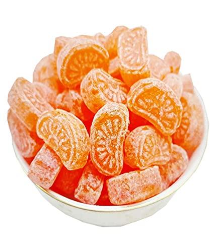 Yumiy Yumiy Orange Fruit Candy Balls Toffee Pack for Kids, Narangee Meethi Goli, Orange Toffees and Flavoured Sugar Candies, 200g