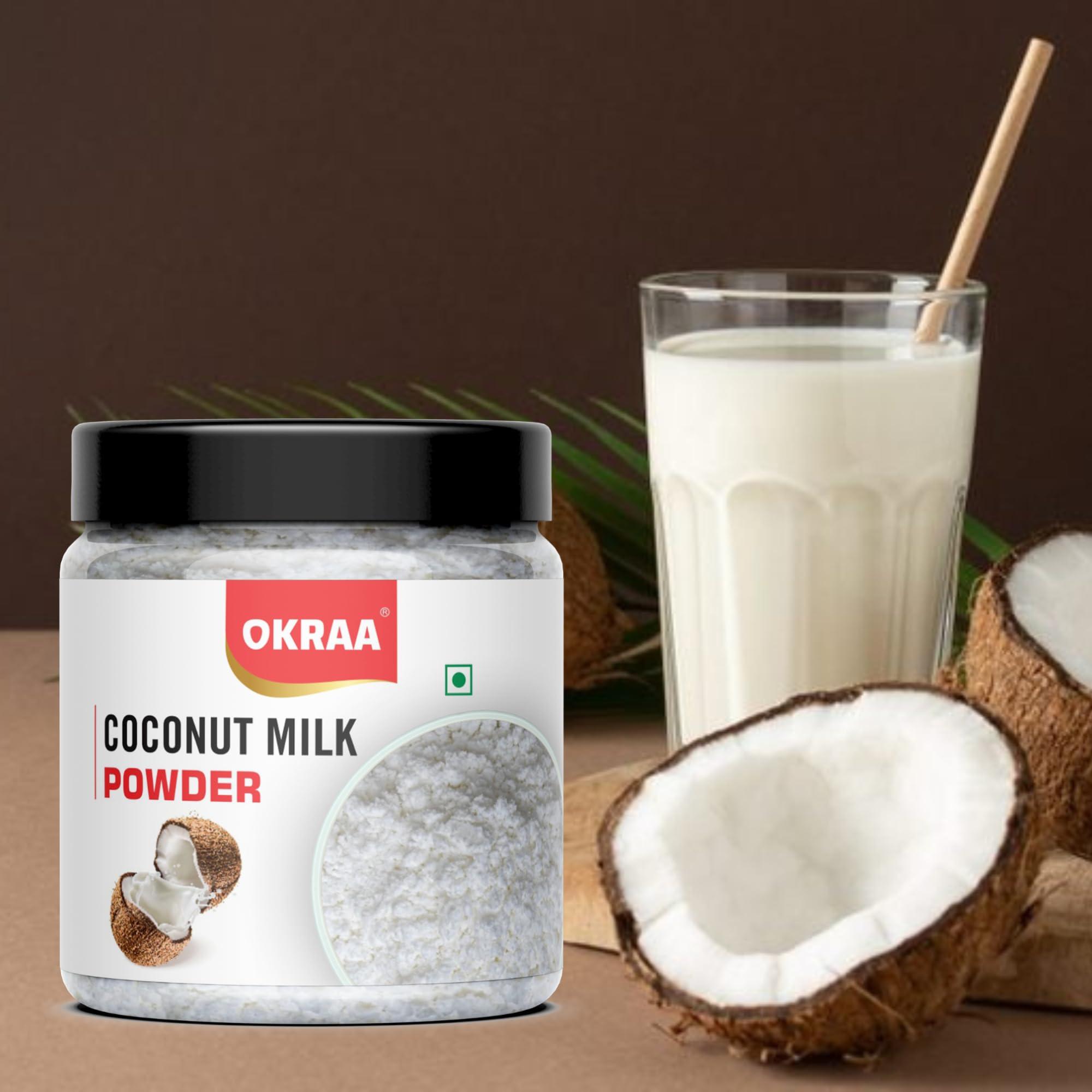 OKRAA OKRAA Coconut Milk Powder - 100 gm/Spray Dried Instant Coconut Milk (Nariyal)