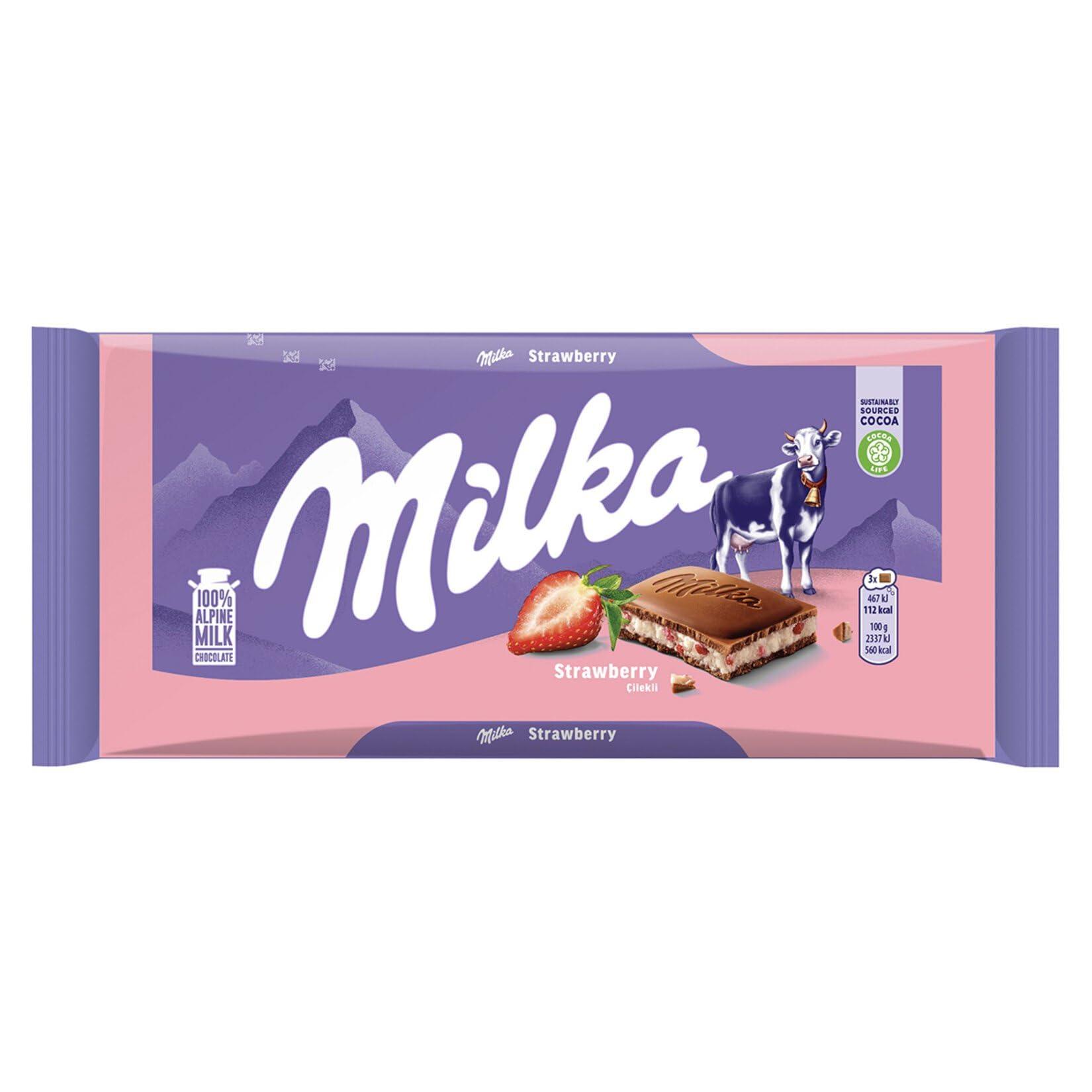 Milka Milka Strawberry Cilekli, 100 g