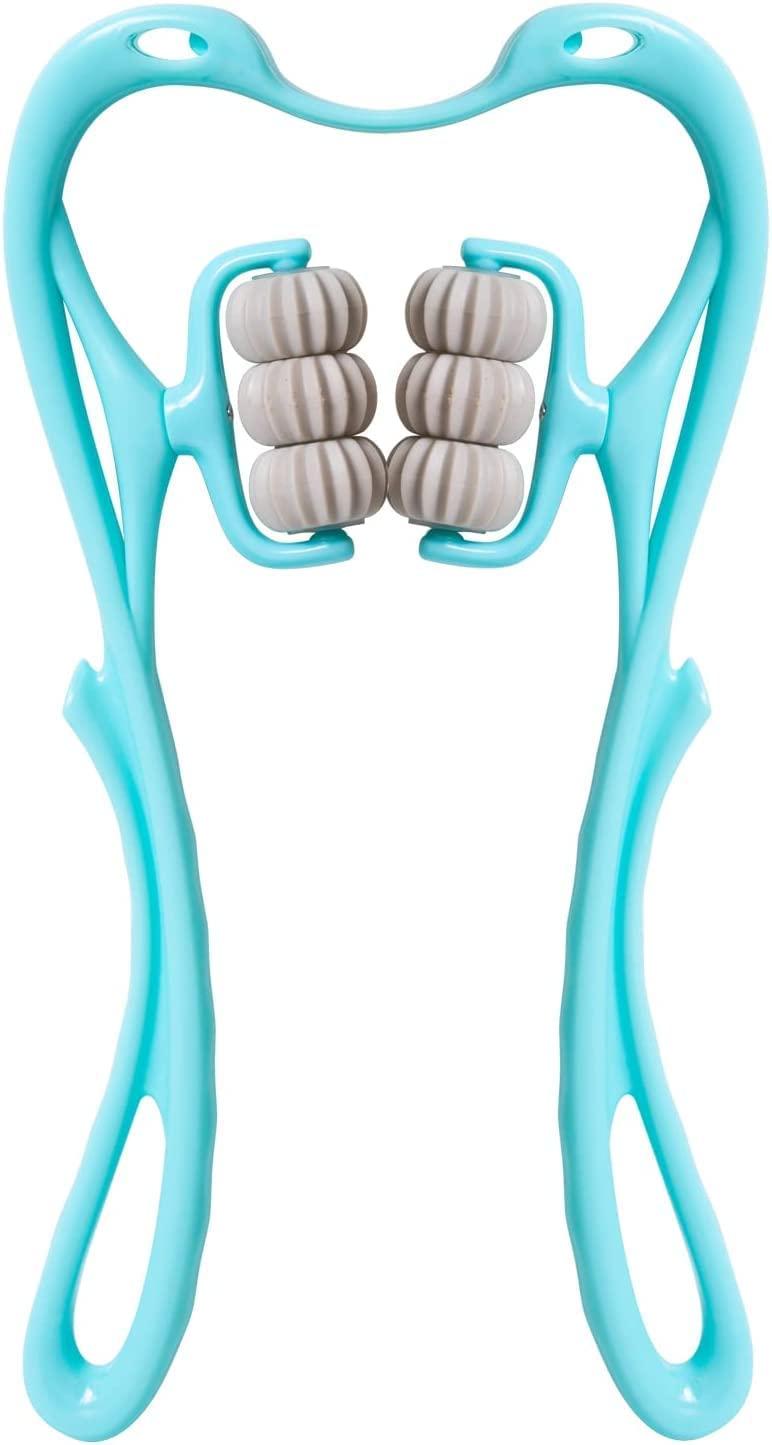 Sakar Sakar 6 Wheel Dual Pressure Point Cervical Neck Massager||Pinpoint Roller Neck Spine Massage Tool Relaxer Handheld Roller Therapy||Neck Acupoints 360 Adjustment||Pain Relief Accessories(Pack of 1).