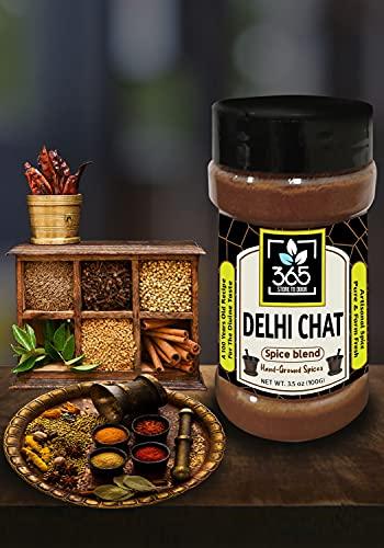 365 STORE TO DOOR 365 STORE TO DOOR Indian Spice – Delhi Chat Masala, 100 gm | Homemade Powdered | for Healthy Cooking | Ready to use | All Seasonings Spices | Pure & Hygiene | Spice Mix – Pack of 1