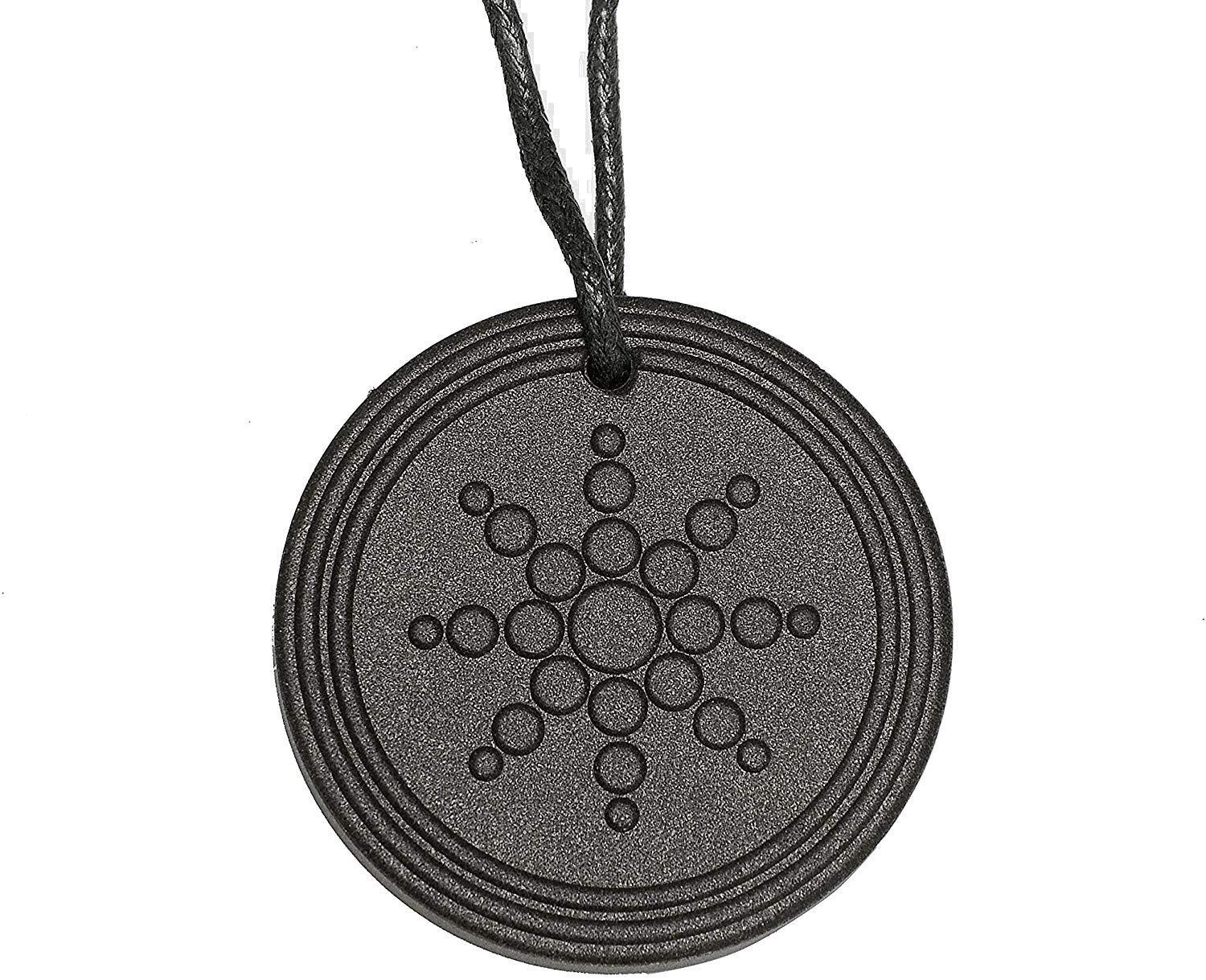 Japanese Technology IMREX Quantum Science Black Pendant Chain Necklace for Men and Women